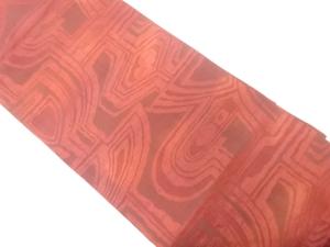 抽象模様織り出し　名古屋帯